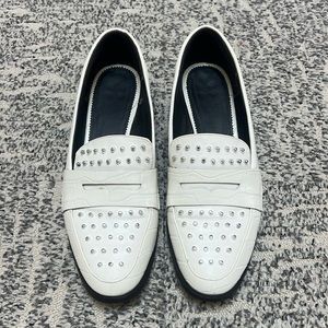 Circus by Sam Edelman White Studded Shoes Loafers